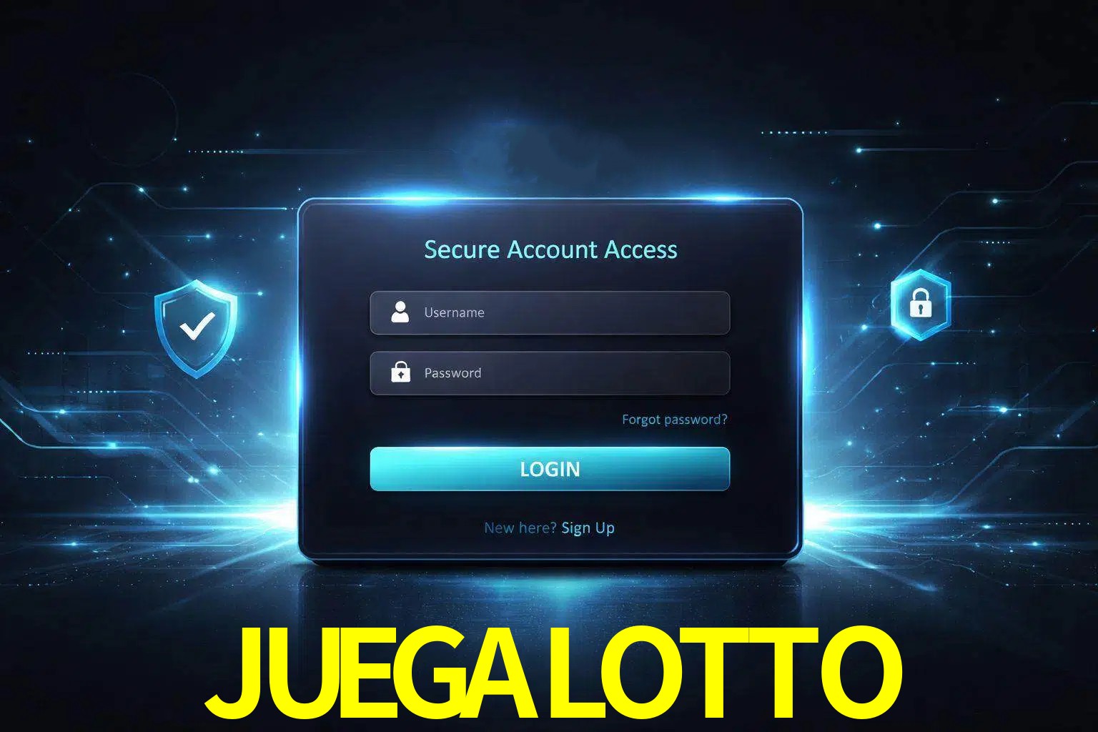 Pantalla de inicio de sesión de cuenta JUEGALOTTO para usuarios en México